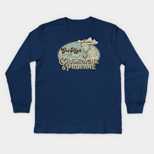 Champagne & Propane 1979 Kids Long Sleeve T-Shirt